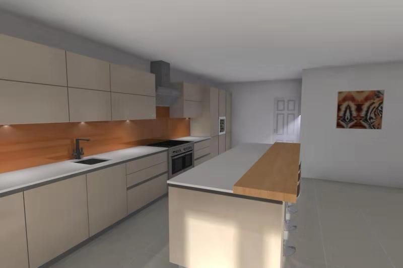 Absolute White Modern Quartz Bar