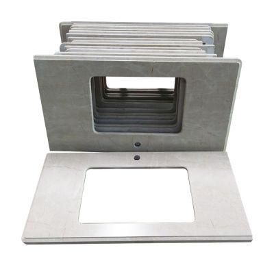 Factory Wholesale Cheap Rectangular Shape Bathroom Artificial &amp; Quartz Stone Countertops Vanity Tops