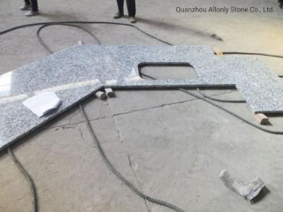 Natural Spray White Grey Granite Kitchen Countertop Stone Benchtop