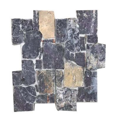 Black Blend Rusty Natural Slate Cement Board Cladding Culture Stone for Wall Cladding