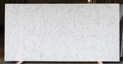 Interior Decoration Material White Artificial Stone Quartz Slab Modern Design Kitchen Countertop Vanity Top