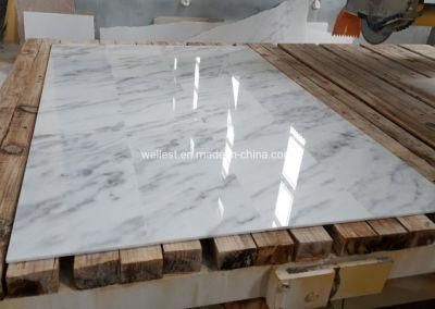 Popular Flooring Polished Grey Vein White Marble Tile