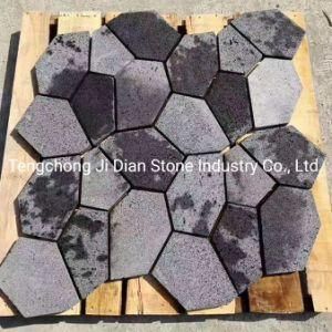 Ice Cracked Pattern Stone Paver Random Lava Paving Stone