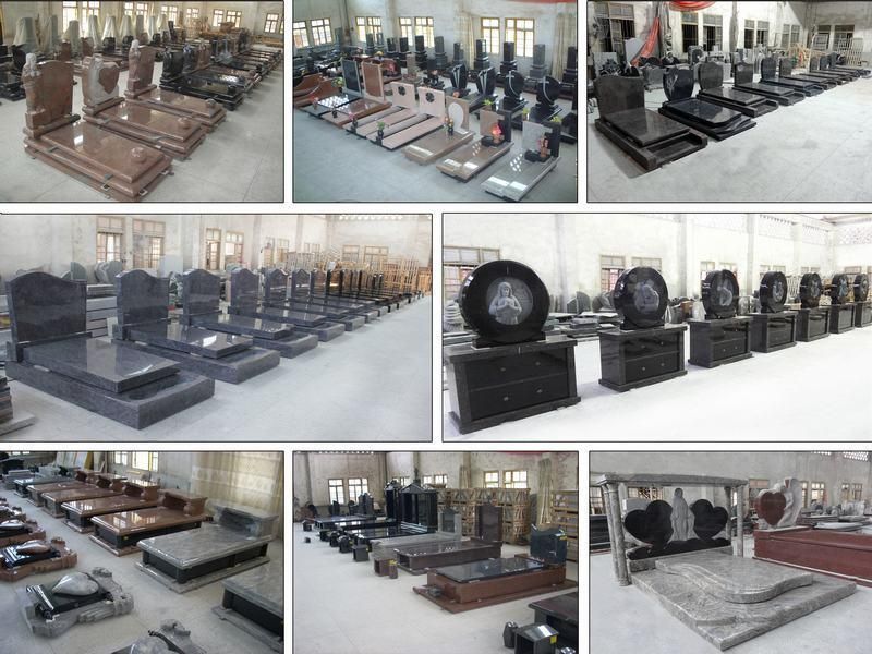 Polished Chinese Natural Granite Headstone for Graves