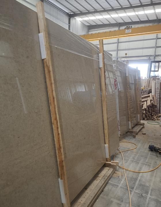 Sinal Pearl Beige Marble Natural Light Yellow Beige Marble Polished Slabs Cut-to-Size Tiles