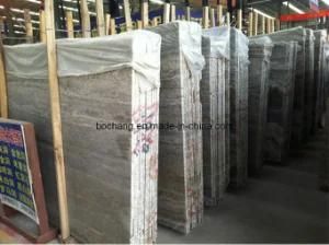 Iran Silver Grey Travertine for Tile Slab