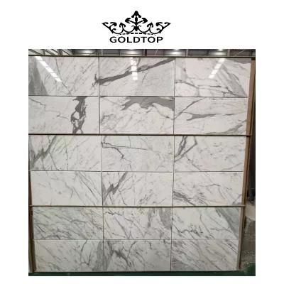 Ornament Factory Wholesale Natural Stone Marble 600*600 Floor/Wall Tile Statuary Snow White Marble for Restaurant