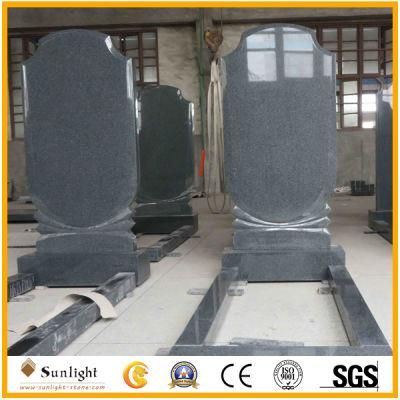 China European Style Natural G654 Grey Granite Tomb/Gravestones