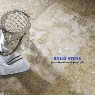 Natural Stone Beige Stones Travertine Marble Bathroom Wall Tile for Interior and Exterior