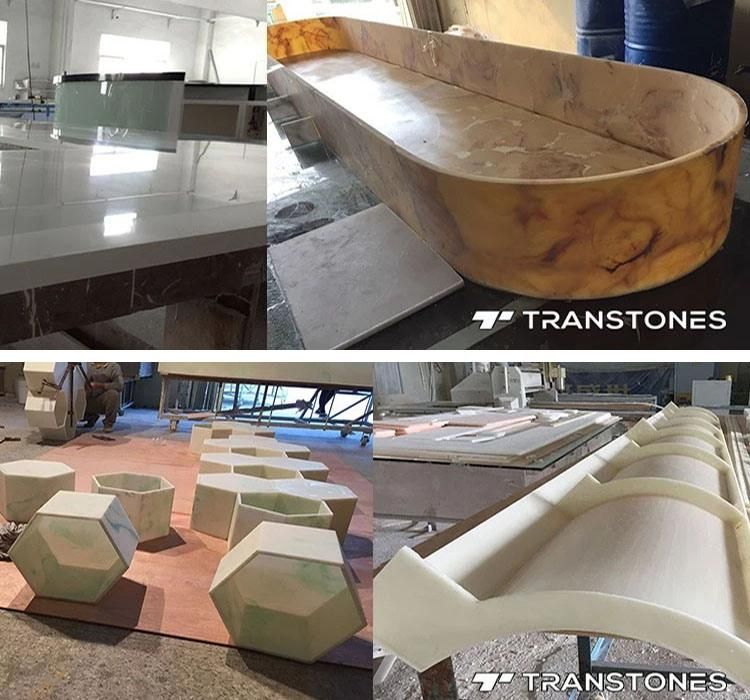 Translucent Green Onyx Stone Sheet for Home Decors Table Top & Desk