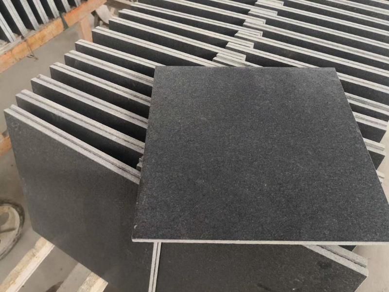 Hebei Black Granite in Tile/Slab/Countertop
