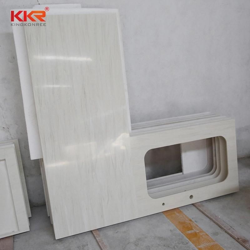 Seemless Joint Polishing Solid Surface Countertop Vanity Top
