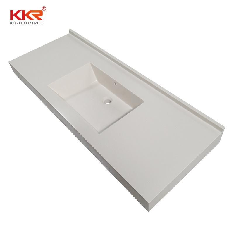 Vavious Shapes Solid Surface Polystone Bathroom Vanity Top