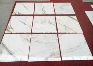 Italy Calacatta Gold Statuario White Marble Honeycomb Composite Floor Wall Tiles for Projects