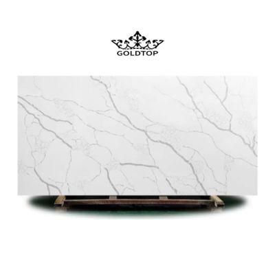 Commercial Project Artificial Stone Polished/Honed Surface Black/White/Beige Vein Kitchen/Bathroom/Living Room Countertop Laza Quartz for Home