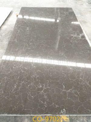 Decoration Material of Black Carrara Artificial Quartz Stone Slab with High Quality