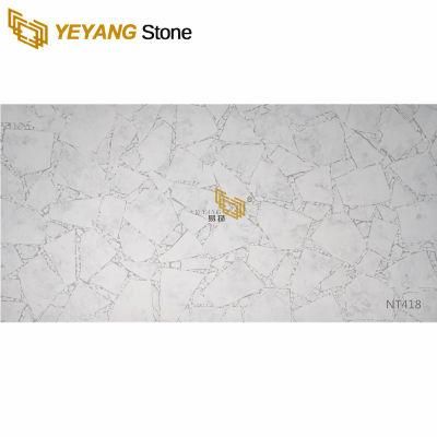 Quartz Stone Slab Factory for Custom Quartz Countertop/Bathroom/Vanity/Worktop