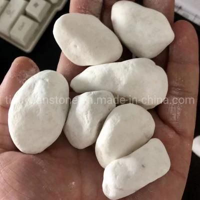 Decorative White Color Natural Polished Gravel Pebble Stone