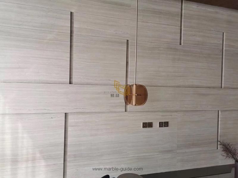 Top Quality White Wood Marble Slab/Tiles for Wall/Flooring/Staircase/Steps/Countertop