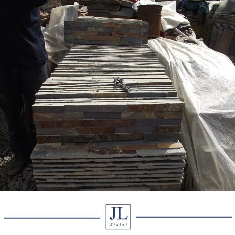 White Natural Quartz Slate Ledge Stone for Wall Panels Concrete Slate Culture Stone for Wall Slab