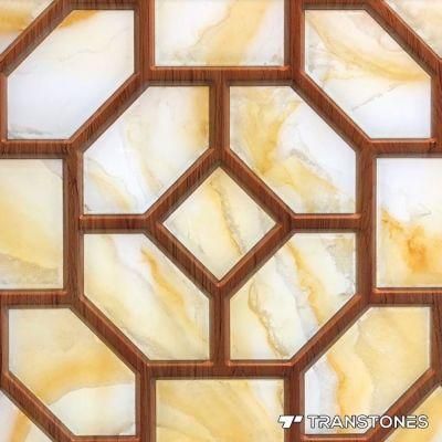 Transtones Classic Artificial Stone Panel Backlit Alabaster Wall Slab
