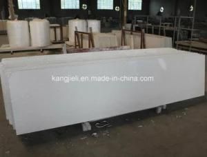 Sparkling White Artificial Quartz Stone Kitchen Island Top