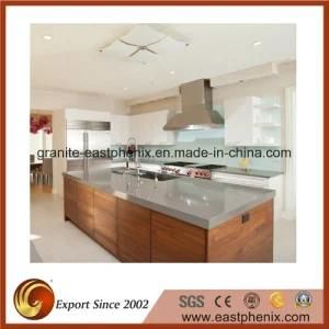 Grey Artificial Quartz Stone Kitchen Countertop