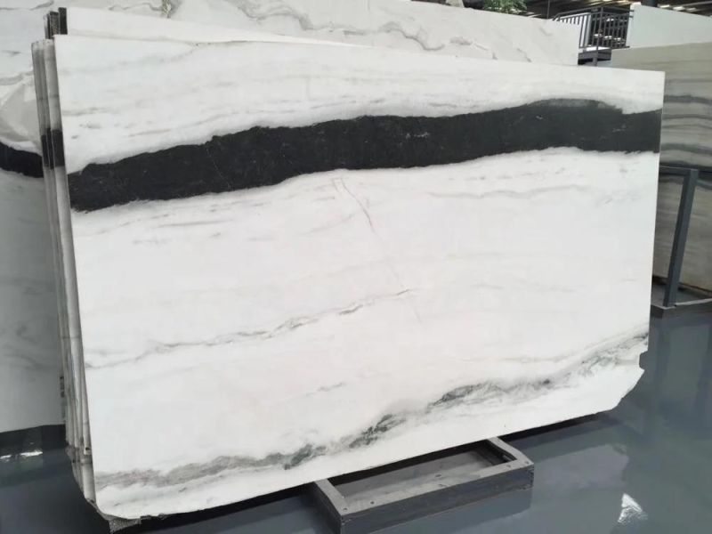 Modern Indoor Designs Polished Panda White Marble Floor Wall Tiles