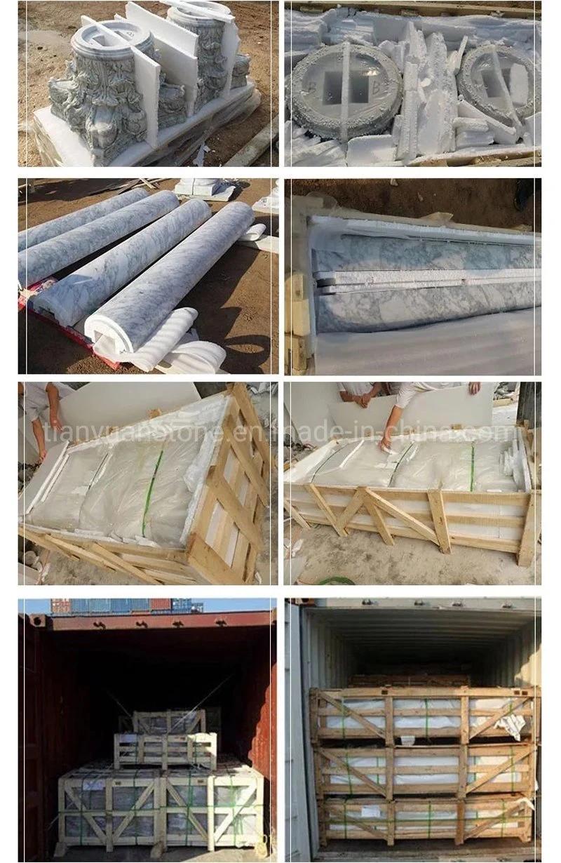 Calacatta Gold Marble Pillar/Column for Five-Star Hotel Project Construction