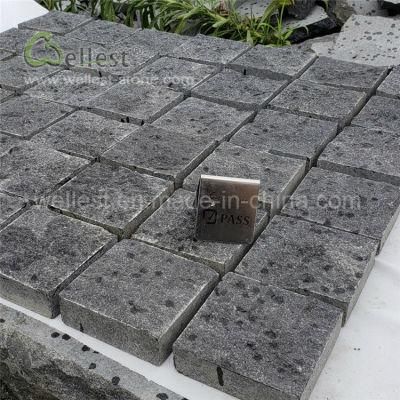 Black Split Granite Cube Stone for Patio Garden Parking Place