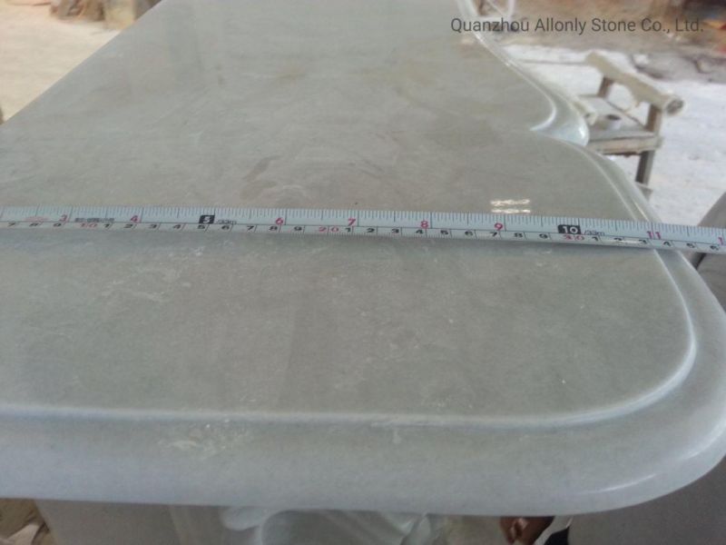 French Style Carving Indoor Decoration White Marble Fireplace Mantels for Sale
