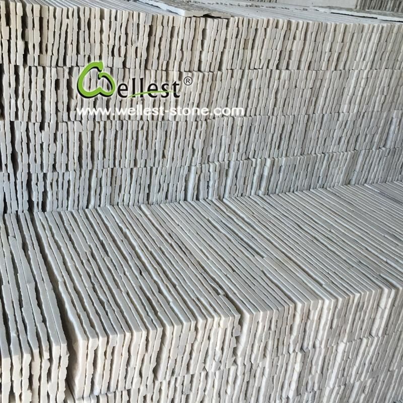 Natural Split Super White Quartzite Ledge Stone Veneer