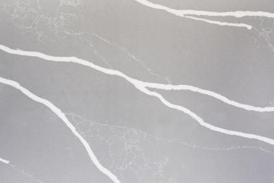 High Density Grey Calacatta Quartz Worktop Artificial Stone Kitchen Countertops