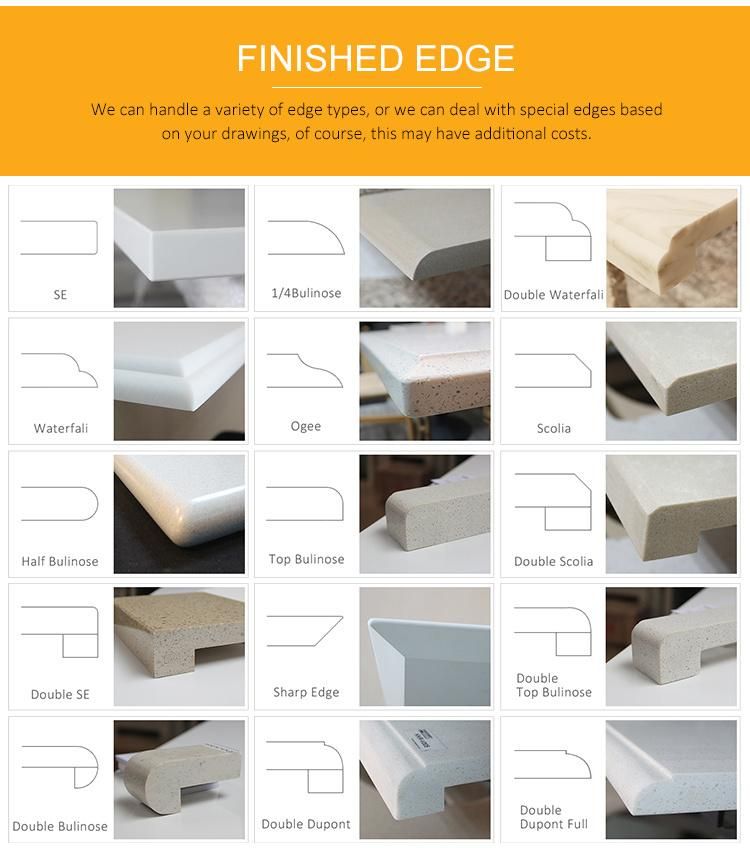 Modern Solid Surface Slab Kitchen Stone Bench Tops