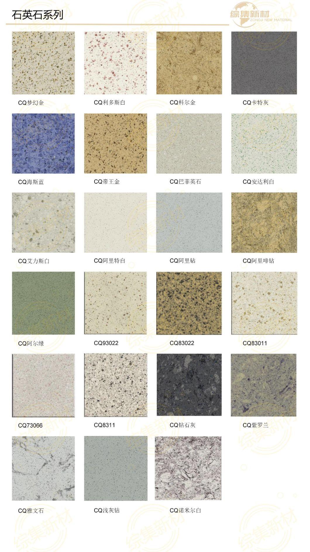 Artificial Stone Calacatta White Quartz Stone Slab Countertop Quartz Vinyl Tiles Table Top
