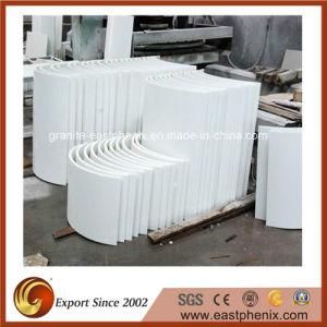 Polished White Artificial Crystallized Glass Interior Wall Stone Decoration