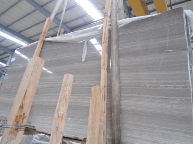 High Quality Coffee Wood/White Wood/Grey Wood Veins Marble Slabs