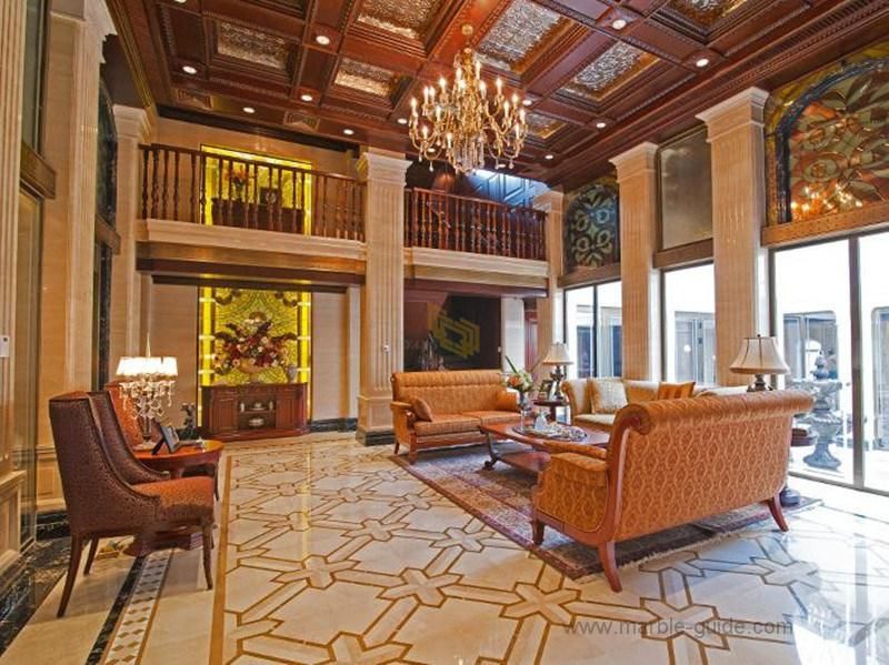 Bursa Beige Marble Emperor Gold Marble for Villa Flooring Projects
