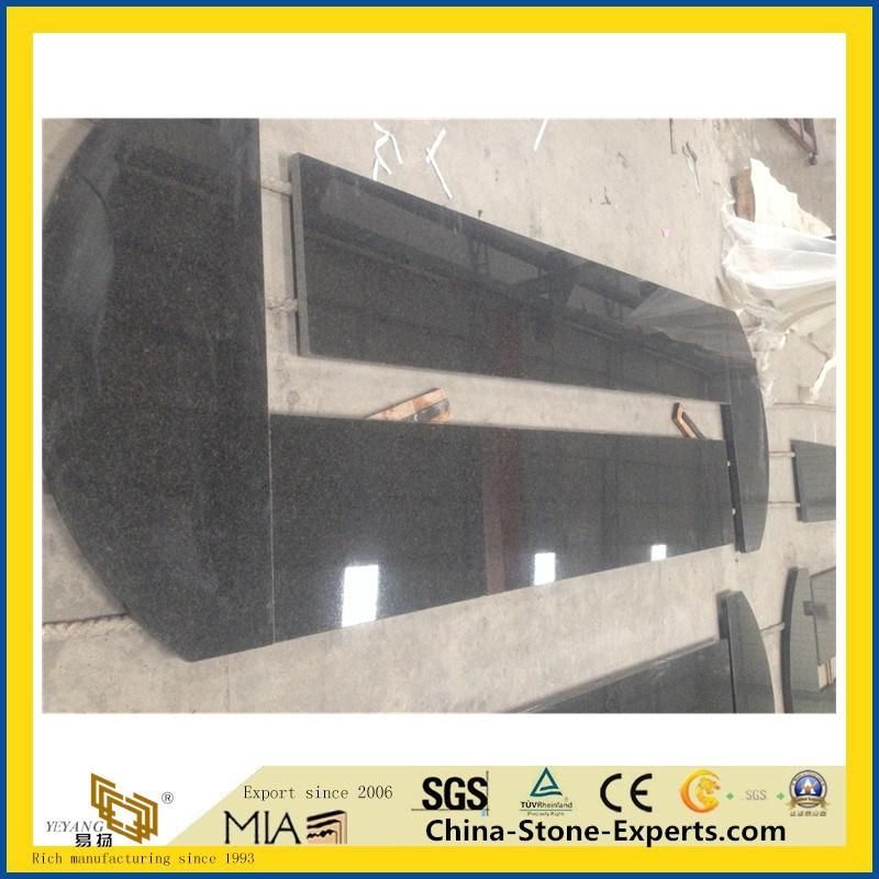 Polished Black Pearl Granite Countertops for Project