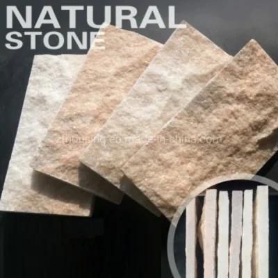 White Pink Crystal Natural Culture Stone for Building Material Zf-Sw-019