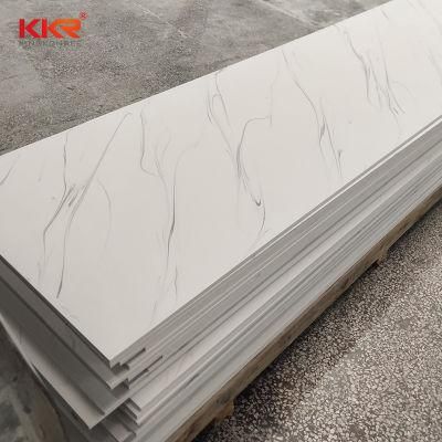 Solid Surface Marble Look Shower Wall Panel Decorative Faux Stone Panels